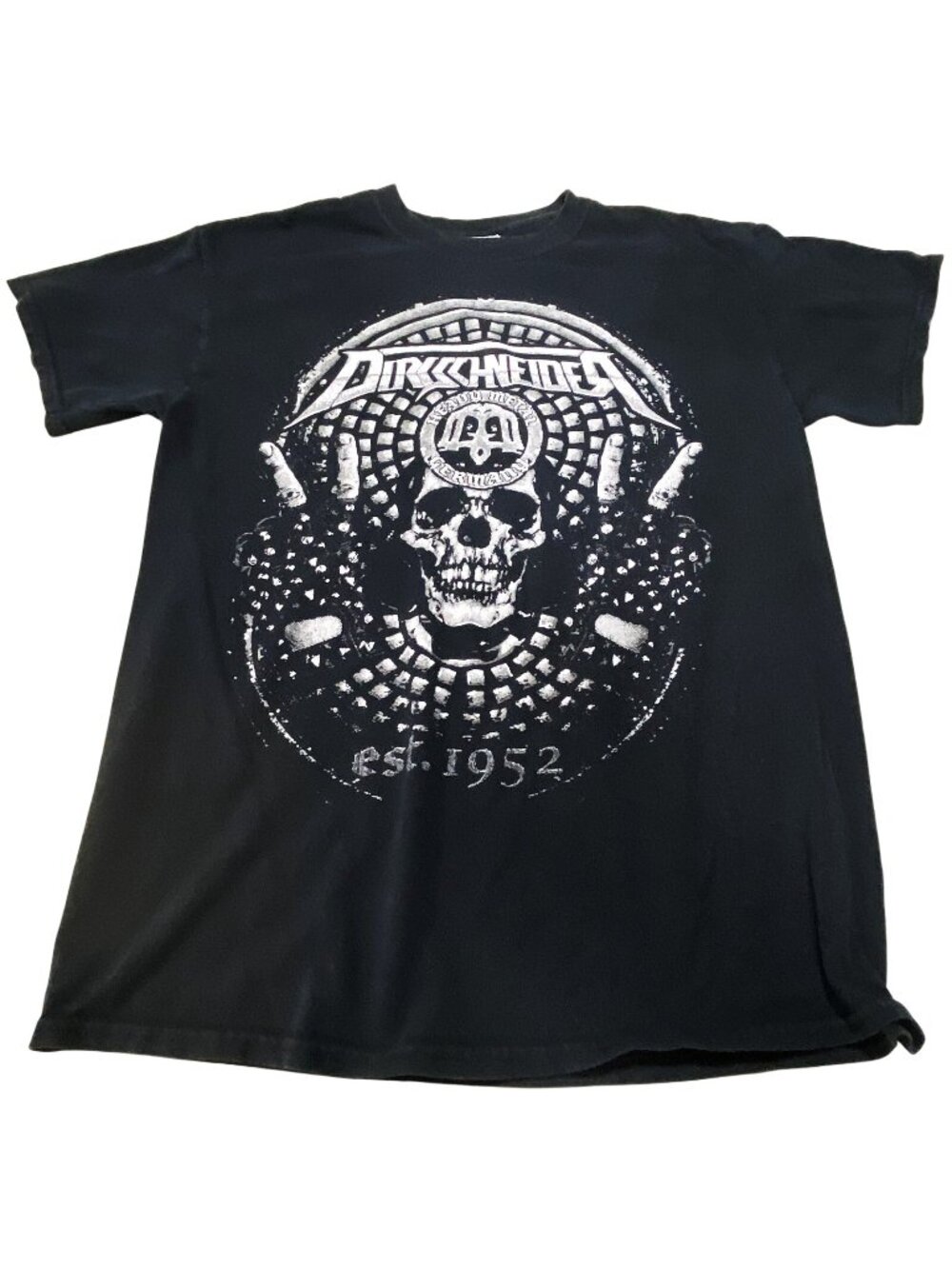 Dirkschneider Back To The Roots Tour Gildan T-Shirt Men's Black M Cotton